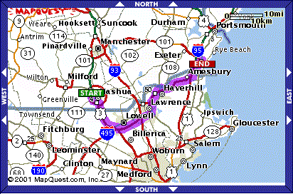Overview Map to Hampton